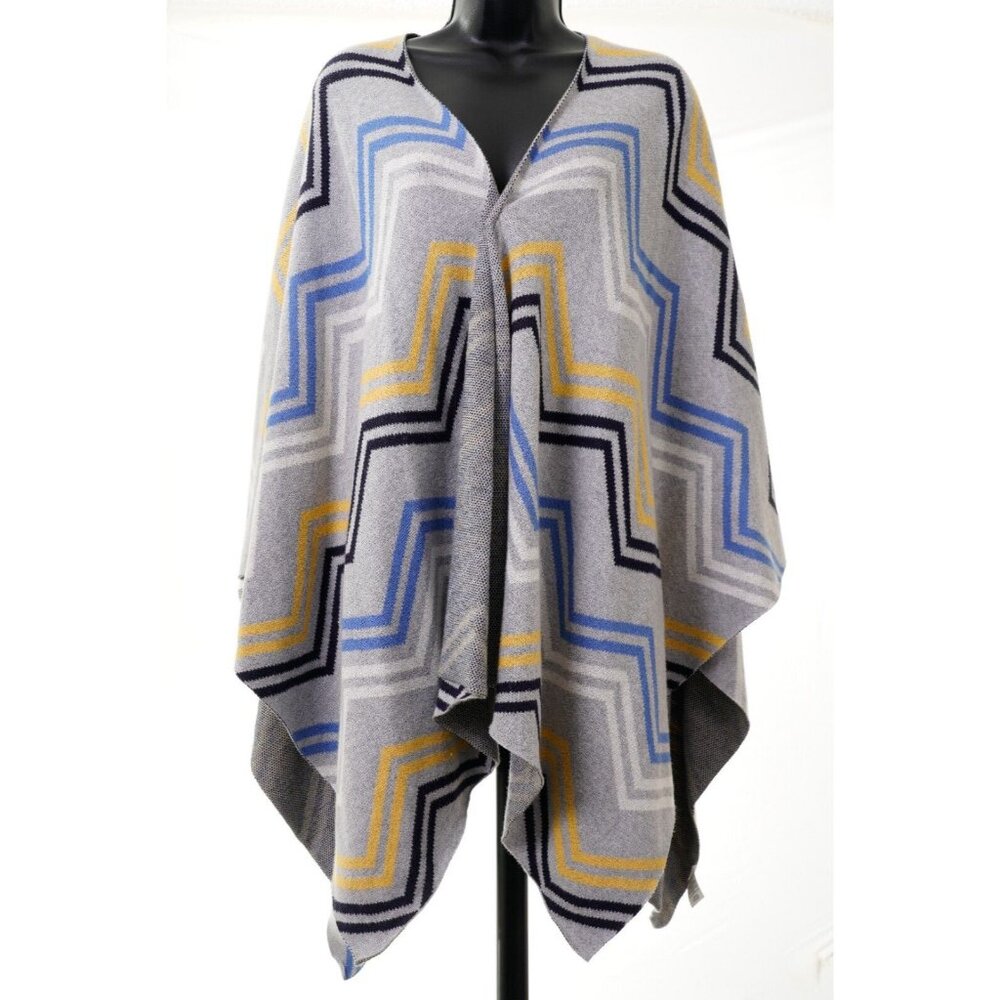 Talbots Chevron Wrapped Cardigan Cotton Blend Women's One Size Shawl Wrap - Picture 1 of 12